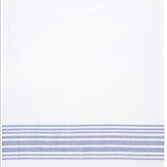 White with Blue Stripes Tea Towels - Picture 4 of 4